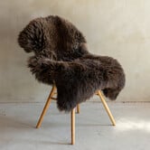 Einzeln fotografiertes Schaffell Meliert XXL - 108x66 - SVV-718