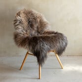 Einzeln fotografiertes Schaffell Meliert XXL - 125x72 - SVV-715