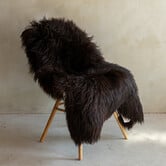 Einzeln fotografiertes Schaffell Meliert XXL - 132x76 - SVV-710