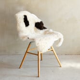 Einzeln fotografiertes geschorenes isländisches Schaffell Bunt - 134x74 - SVV-703