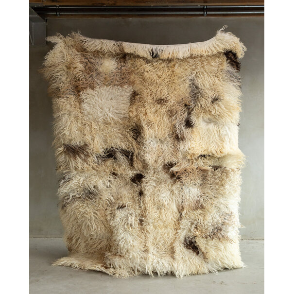 Van Buren seit 1861 Separat Fotografiert Schaffell Bodenteppich (Teppich) - Lockig/Bergschaf - 200x150 cm - SKK-190