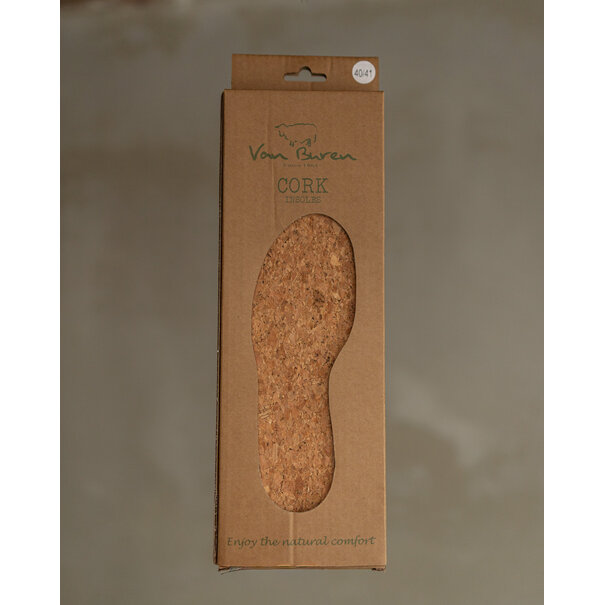 Van Buren seit 1861 Naturkork Einlegesohlen – Größe 36 bis 47
