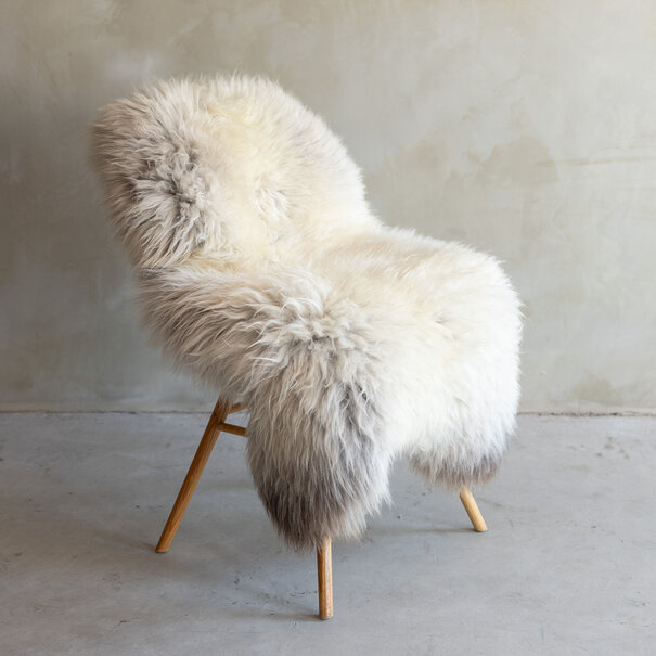 Van Buren seit 1861 Einzigartig fotografiertes meliertes Texel schaffell - ca. 125x78cm - SVV-755