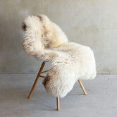 Einzigartig fotografiertes meliertes Texel schaffell - ca. 120x58cm - SVV-748