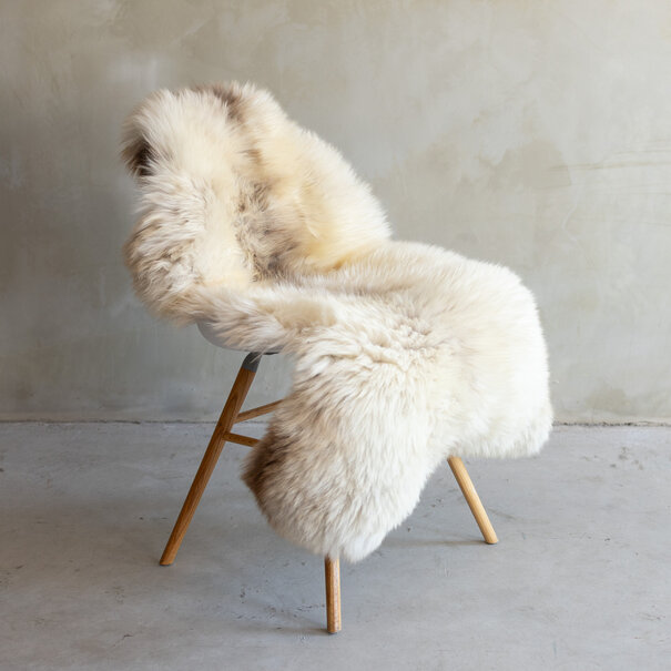 Van Buren seit 1861 Einzigartig fotografiertes meliertes Texel schaffell - ca. 120x58cm - SVV-748