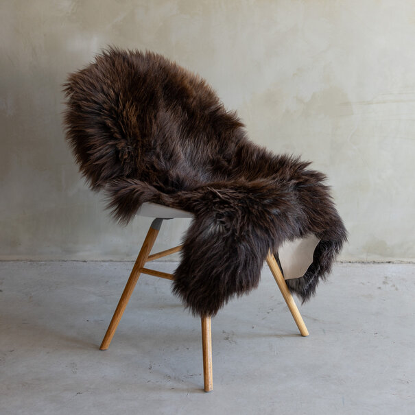 Van Buren seit 1861 Einzigartig fotografiertes meliertes Texel schaffell - ca. 119x74cm - SVV-741