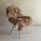 Einzigartig fotografiertes Lockig/Bergschaf schaffell - ca. 114x66cm - SVV-870