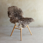 Einzigartig fotografiertes Lockig/Bergschaf schaffell - ca. 100x58cm - SVV-877