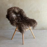 Einzigartig fotografiertes Lockig/Bergschaf schaffell - ca. 104x63cm - SVV-873