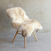 Einzigartig fotografiertes meliertes Texel schaffell - ca. 123x78cm - SVV-750