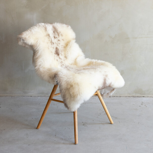 Van Buren seit 1861 Einzigartig fotografiertes meliertes Texel schaffell - ca. 122x68cm - SVV-745