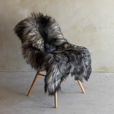 Einzigartig fotografiertes Heideschaf schaffell XXL - ca. 119x70cm - SVV-824