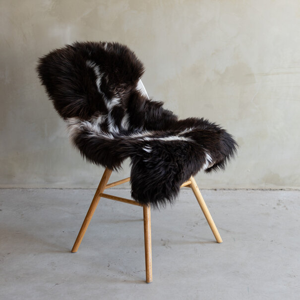 Van Buren seit 1861 Einzigartig fotografiertes meliertes Texel schaffell - ca. 114x66cm - SVV-764