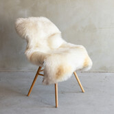 Einzigartig fotografiertes meliertes Texel schaffell - ca. 129x75cm - SVV-747