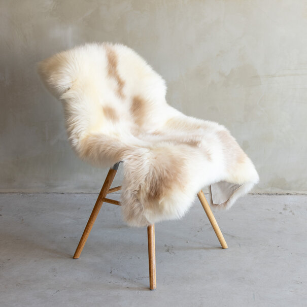 Van Buren seit 1861 Einzigartig fotografiertes meliertes Texel schaffell - ca. 125x75cm - SVV-749