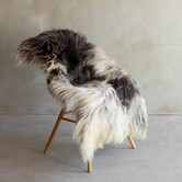 Einzigartig fotografiertes Heideschaf schaffell XXL - ca. 134x73cm - SVV-813