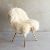 Einzigartig fotografiertes weißes Urban schaffell - ca. 120x75cm - SVV-772