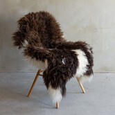 Einzigartig fotografiertes meliertes Texel schaffell - ca. 120x68cm - SVV-734