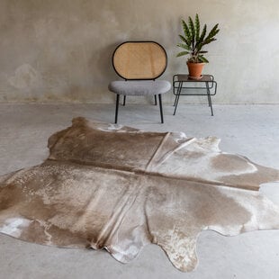 Einzigartiges Kuhfell - Champagne - ca 230x188 cm - KH-062