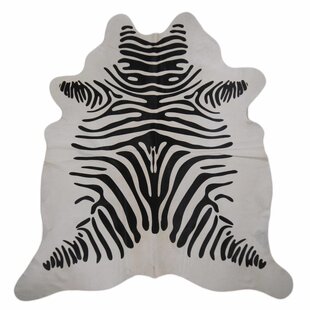 Kuhfell mit Zebraprint