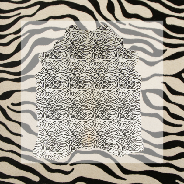 Van Buren seit 1861 Kuhfell mit Zebraprint