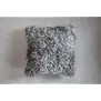 Tibetisches Schaffellkissen - Naturgrau - 45x45cm