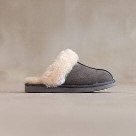 Lammfell-Slippers Lumi Grau - Größe 37 bis 43