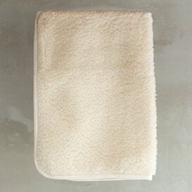 Babydecke aus Schafwolle – 100 x 75 cm – Off-White