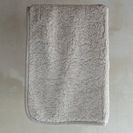 Babydecke aus Schafwolle – 100 x 75 cm – Grau