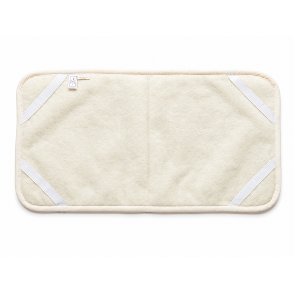 Van Buren seit 1861 Wollunterlage für Wiege & Kinderwagen – 80 x 40 cm - Off-White