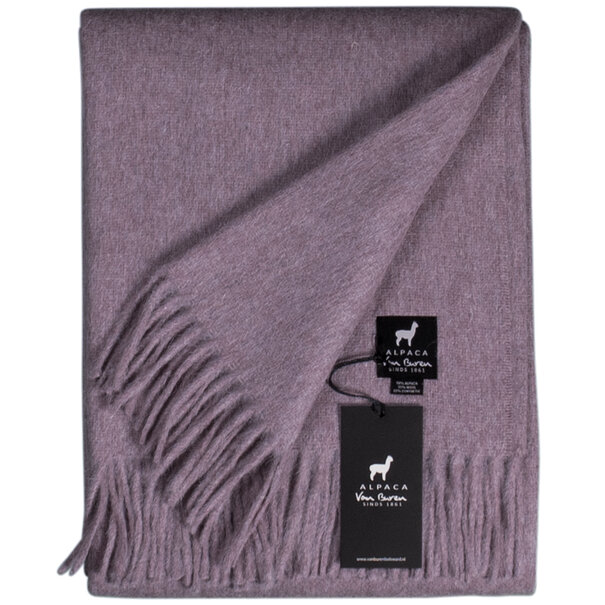 Van Buren seit 1861 Plaid Alpakawolle - Lila - 200x150cm