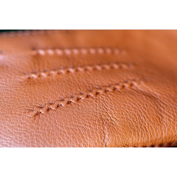 Van Buren seit 1861 Hirschlederhandschuhe mit Alpakafell-Futter - Rusty Camel
