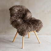 Österreichisches Bergschaf Locken-Schaffell Meliert - SVV-892 - 104x71cm