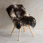 Österreichisches Bergschaf Locken-Schaffell Meliert - SVV-895 - 115x66cm