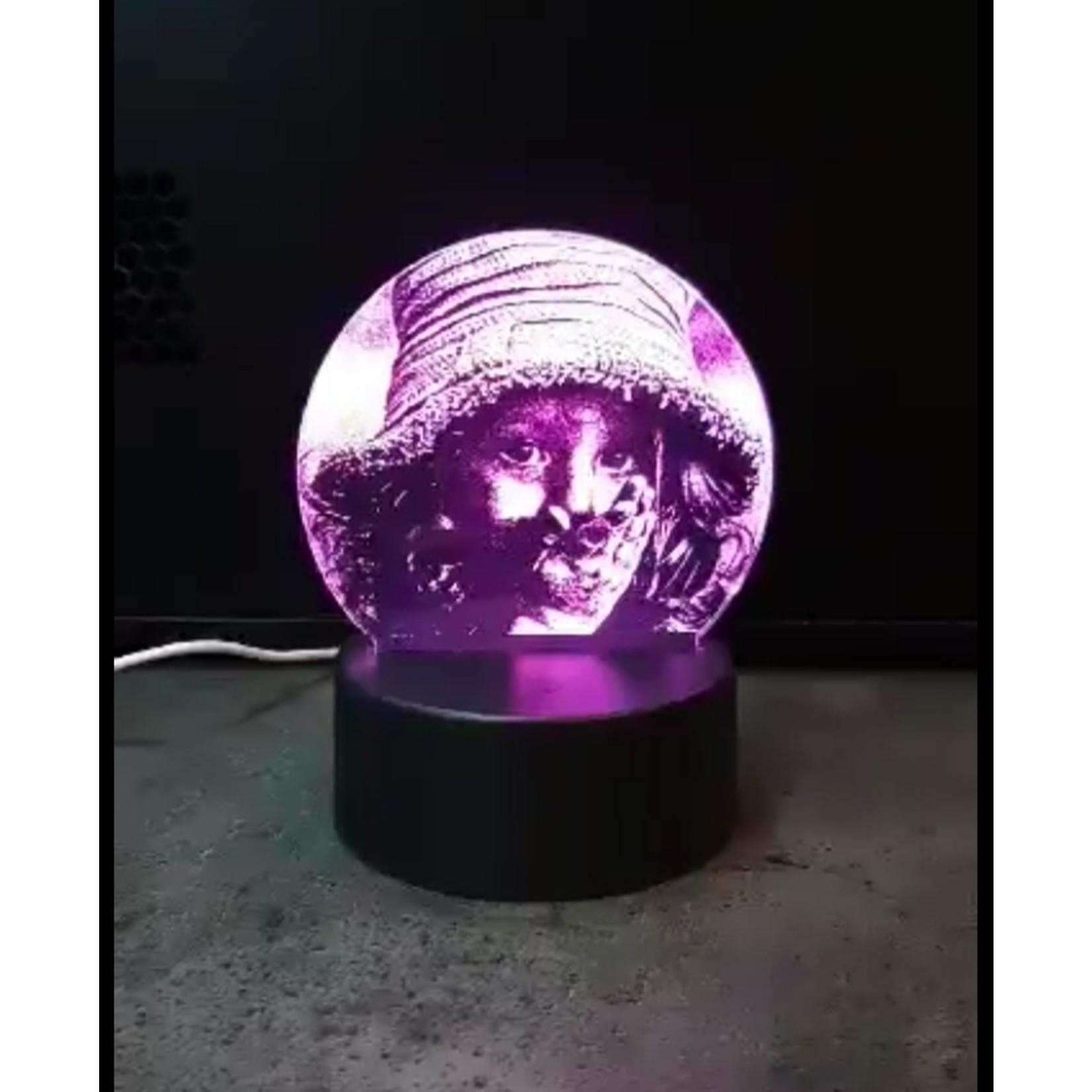3D Led Lamp in plexi