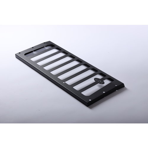 Custom stainless steel grill black