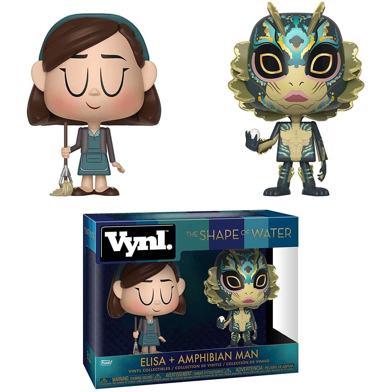 Funko The Shape of Water Vynl: Elisa + Amphibian Man 2-Pack