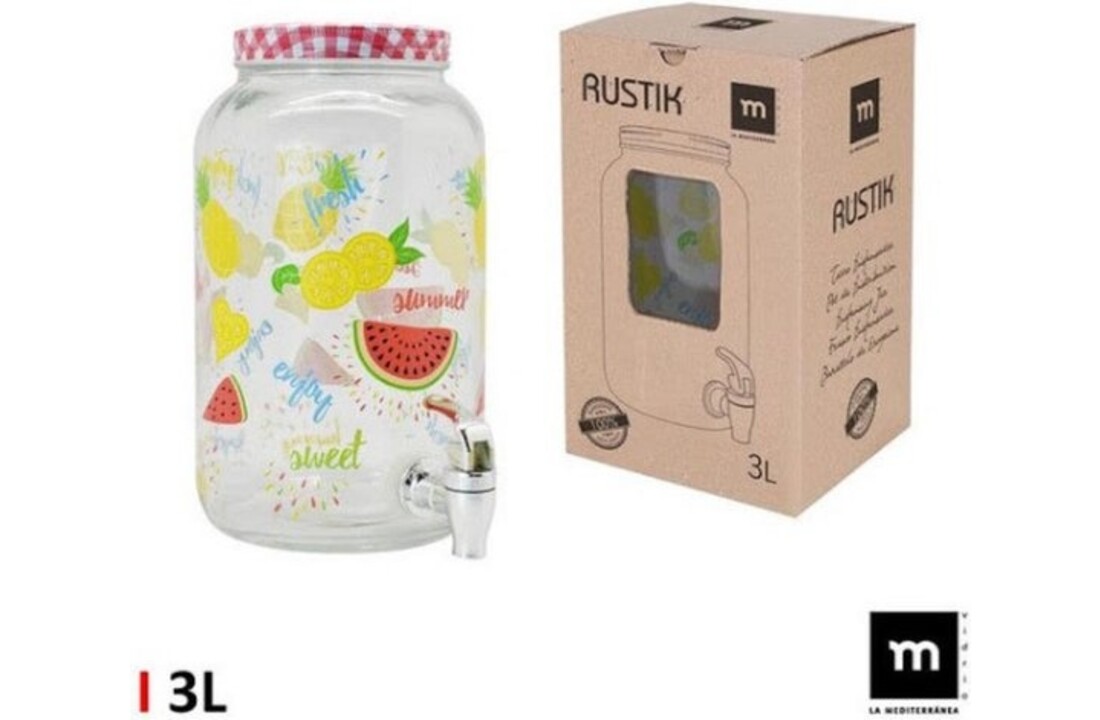 Rustik Drankdispenser - 3 L - Limonadepatroon
