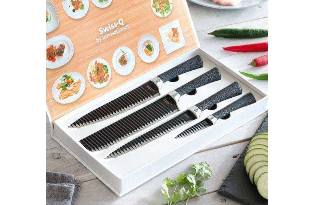InnovaGoods Swiss Q Namiutsu Black Shark Messenset - 4 stuks