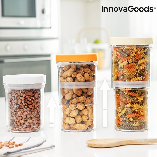 InnovaGoods Doorzichtige Opbergbakjes - 3 stuks