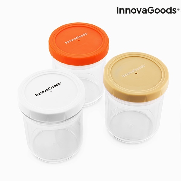 InnovaGoods Doorzichtige Opbergbakjes - 3 stuks