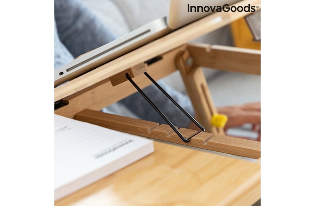 InnovaGoods Lapwood Inklapbare Bamboe Bijzettafel