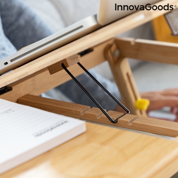 InnovaGoods Lapwood Inklapbare Bamboe Bijzettafel