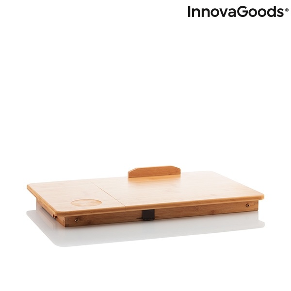 InnovaGoods Lapwood Inklapbare Bamboe Bijzettafel