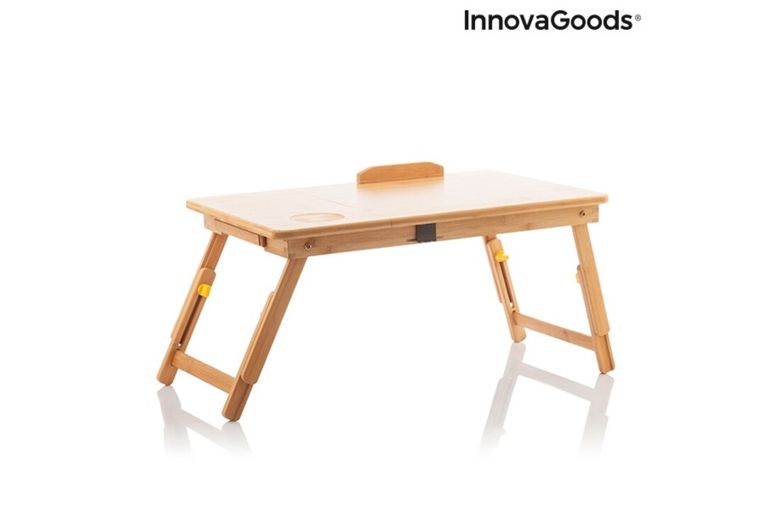 InnovaGoods Lapwood Inklapbare Bamboe Bijzettafel