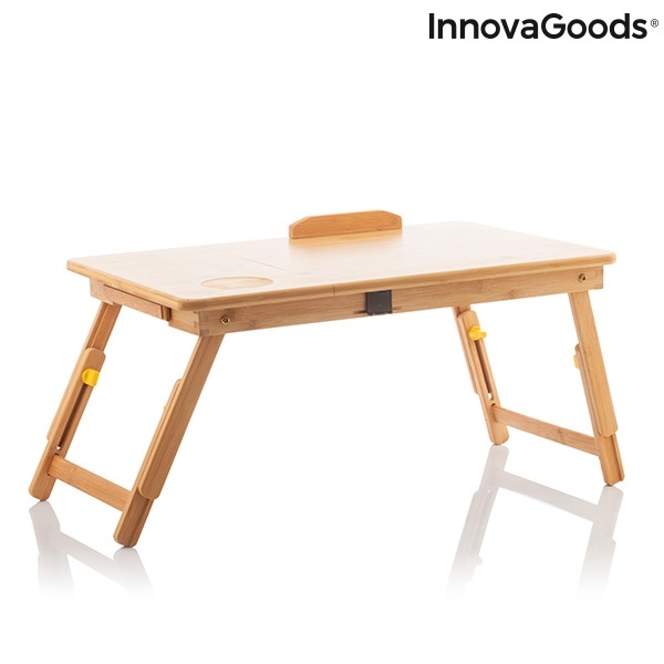 InnovaGoods Lapwood Inklapbare Bamboe Bijzettafel