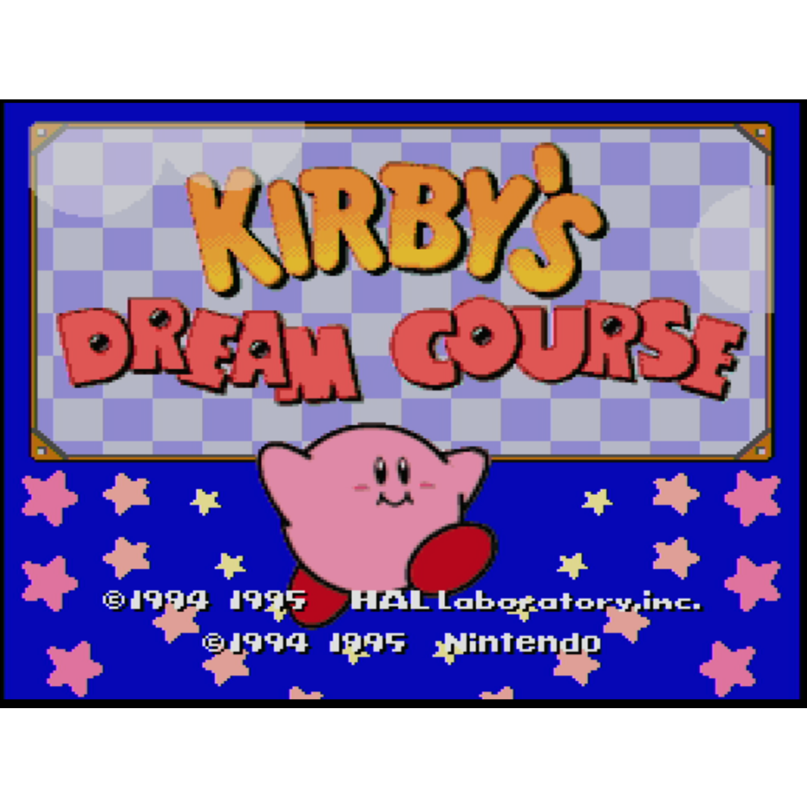 Nintendo Kirby's Dream Course