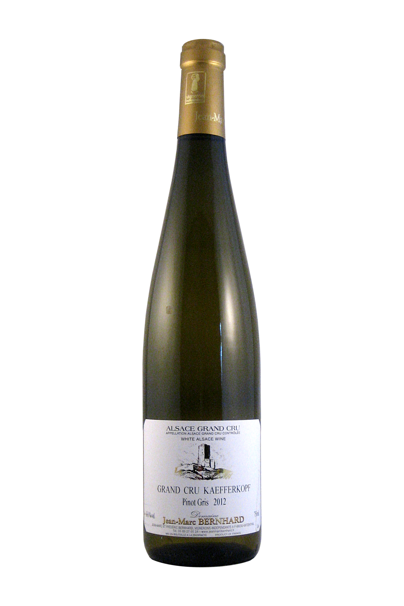 Pinot Gris Grand Cru 'Kaefferkopf' 2012 Jean-Marc Bernhard