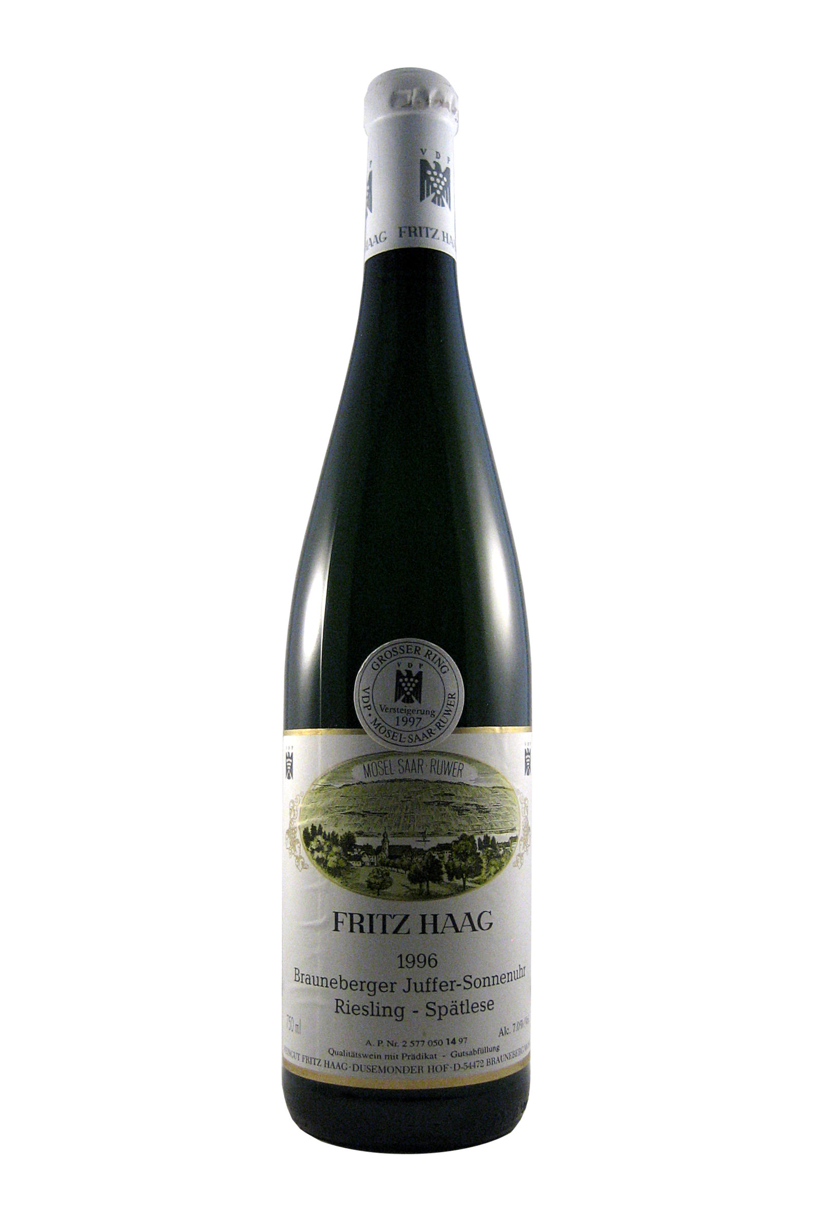 Brauneberger Juffer Sonnenuhr Spätlese 1996 Fritz Haag