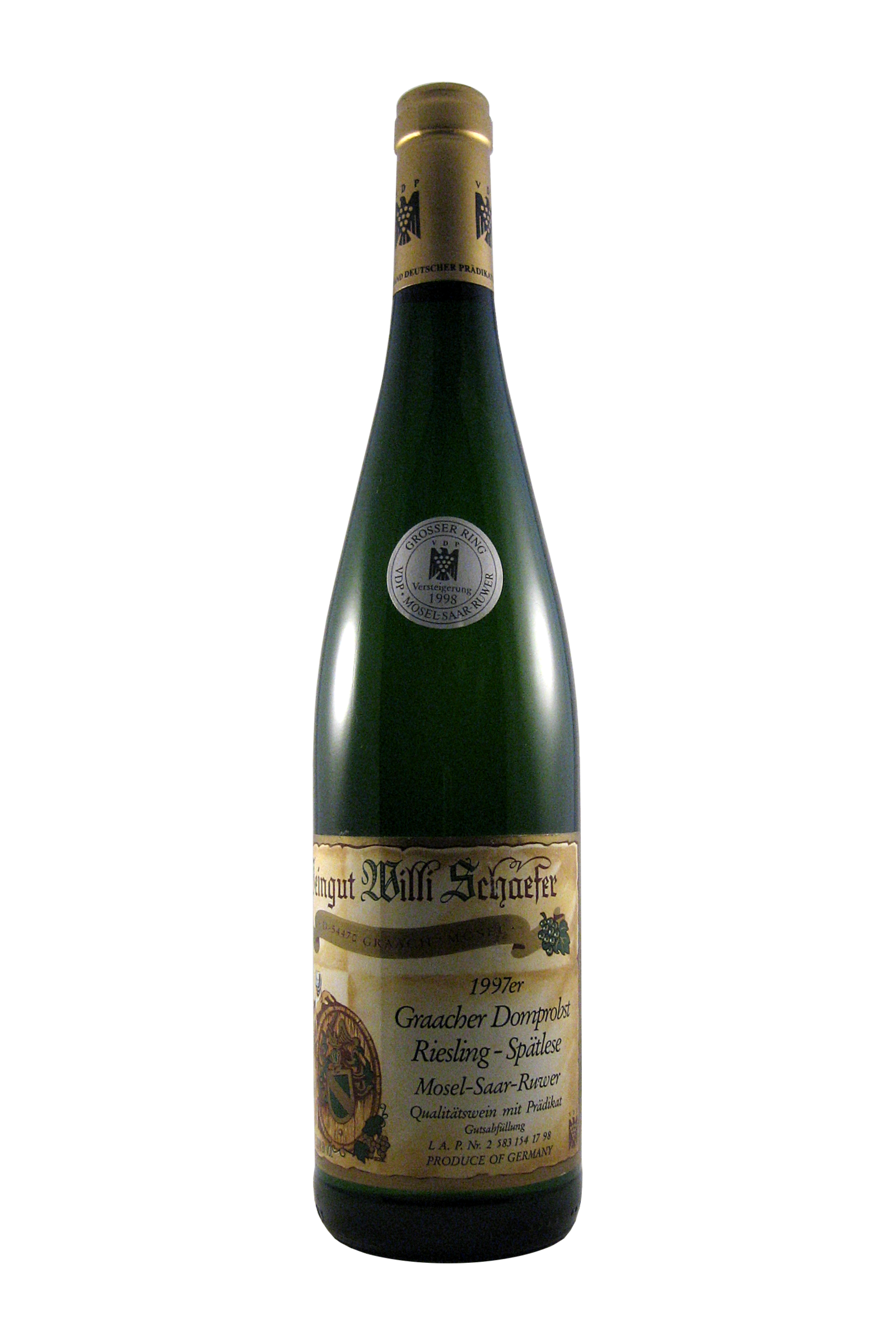 Riesling Spätlese Graacher Domprobst 1997 Weingut Willi Schaefer